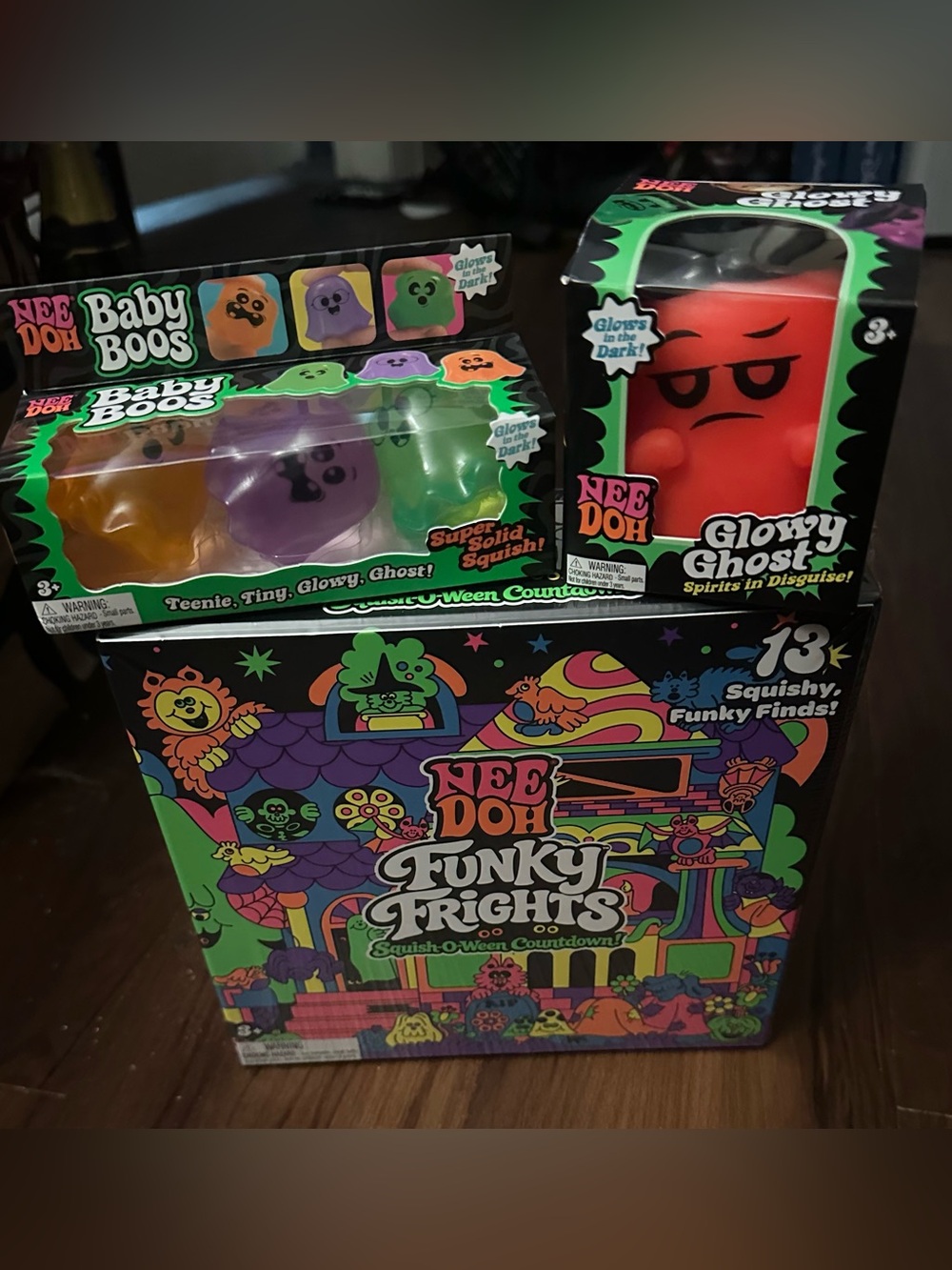 Nee Doh Funky Frights Squishy Toy Set - Multi-Color